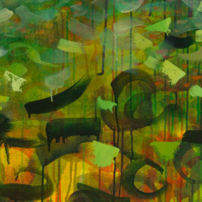 Fast Current, Painting by Mia Scheffey