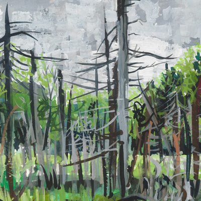 Study #1, watercolor on paper by Mia Scheffey